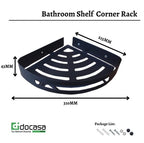 DOCASA Matt Black Stainless Steel Towel Rack/ Bathroom Storage Hardware