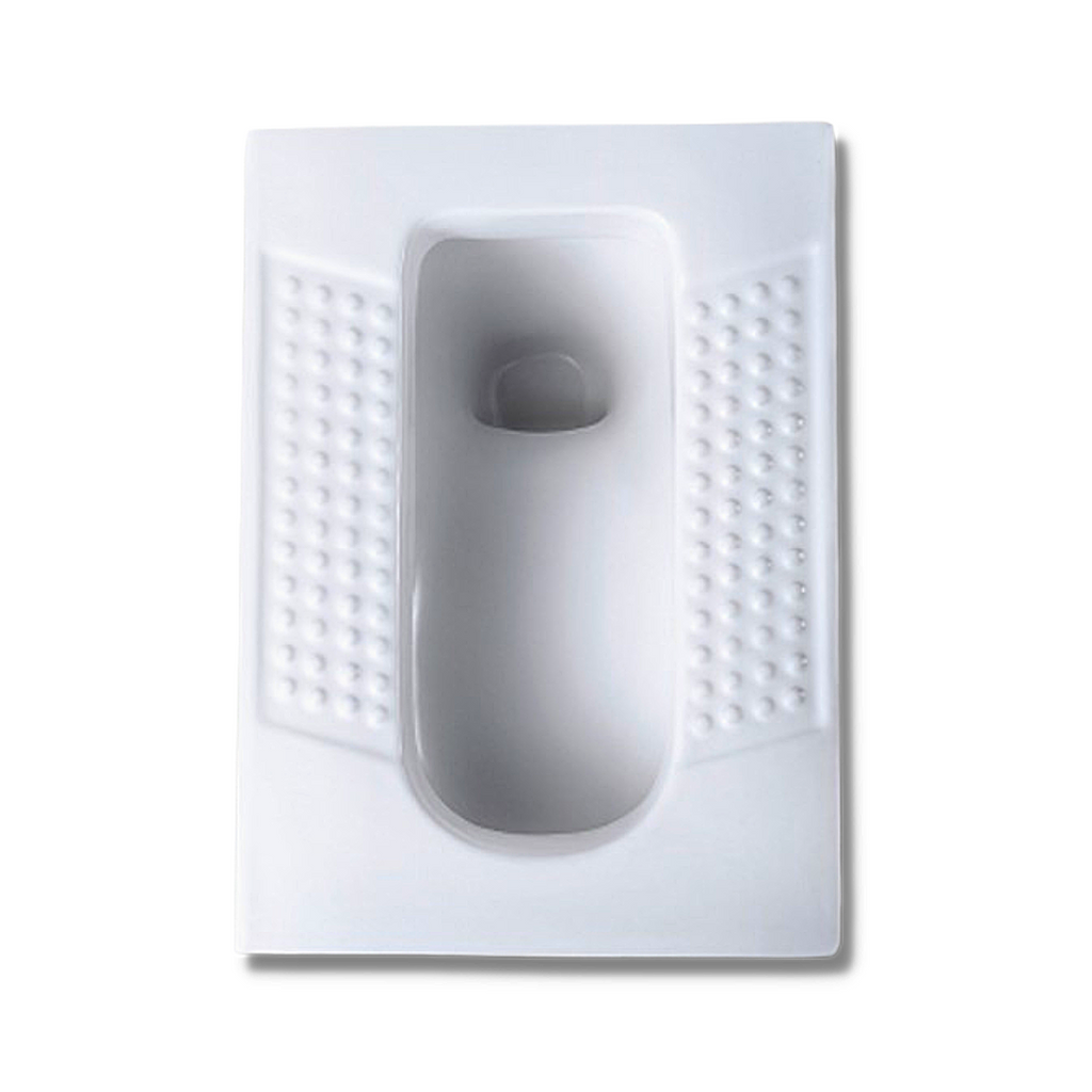 DOCASA Children Squatting Pan come with Integral Tread Plates