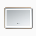 DOCASA Gold Aluminium LED Mirror - Rectangle