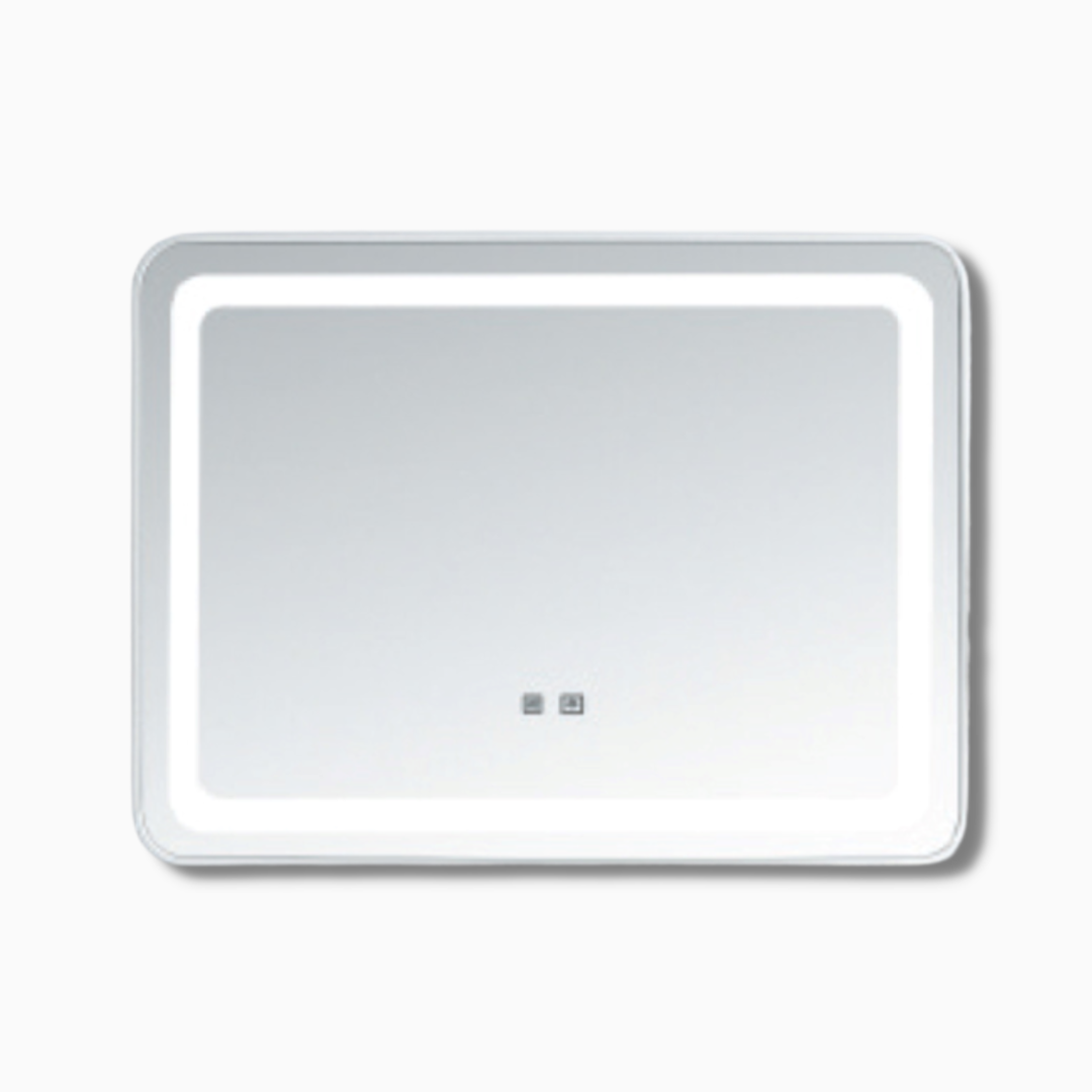 DOCASA White Aluminium LED Mirror - Rectangle