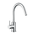 ALFRED VICTORIA 300mm Chrome Single Lever Pillar Sink Tap with Swivel Spout