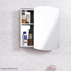 400mm Stainless Steel 2 Tier Mirror Cabinet with Sliding Door