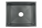 NOVA 450mm Matt Black Undermount Kitchen Sink - Single Bowl