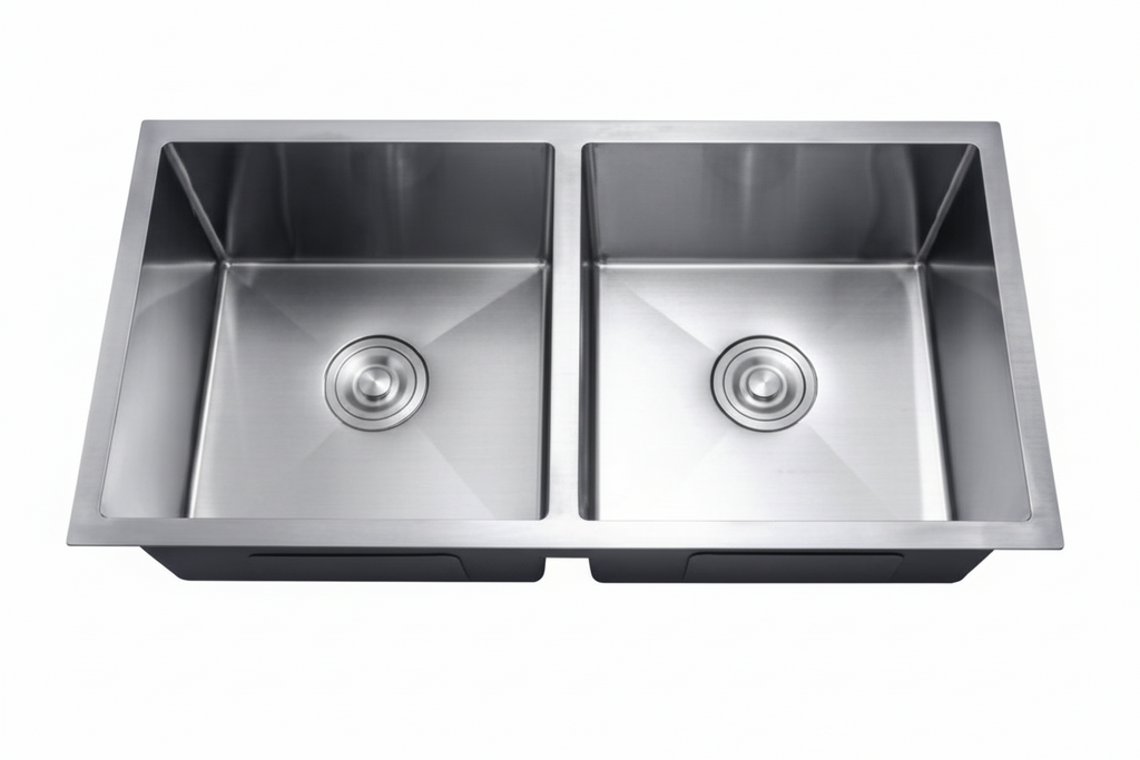 NOVA 890mm Undermount Kitchen Sink - Double Bowl