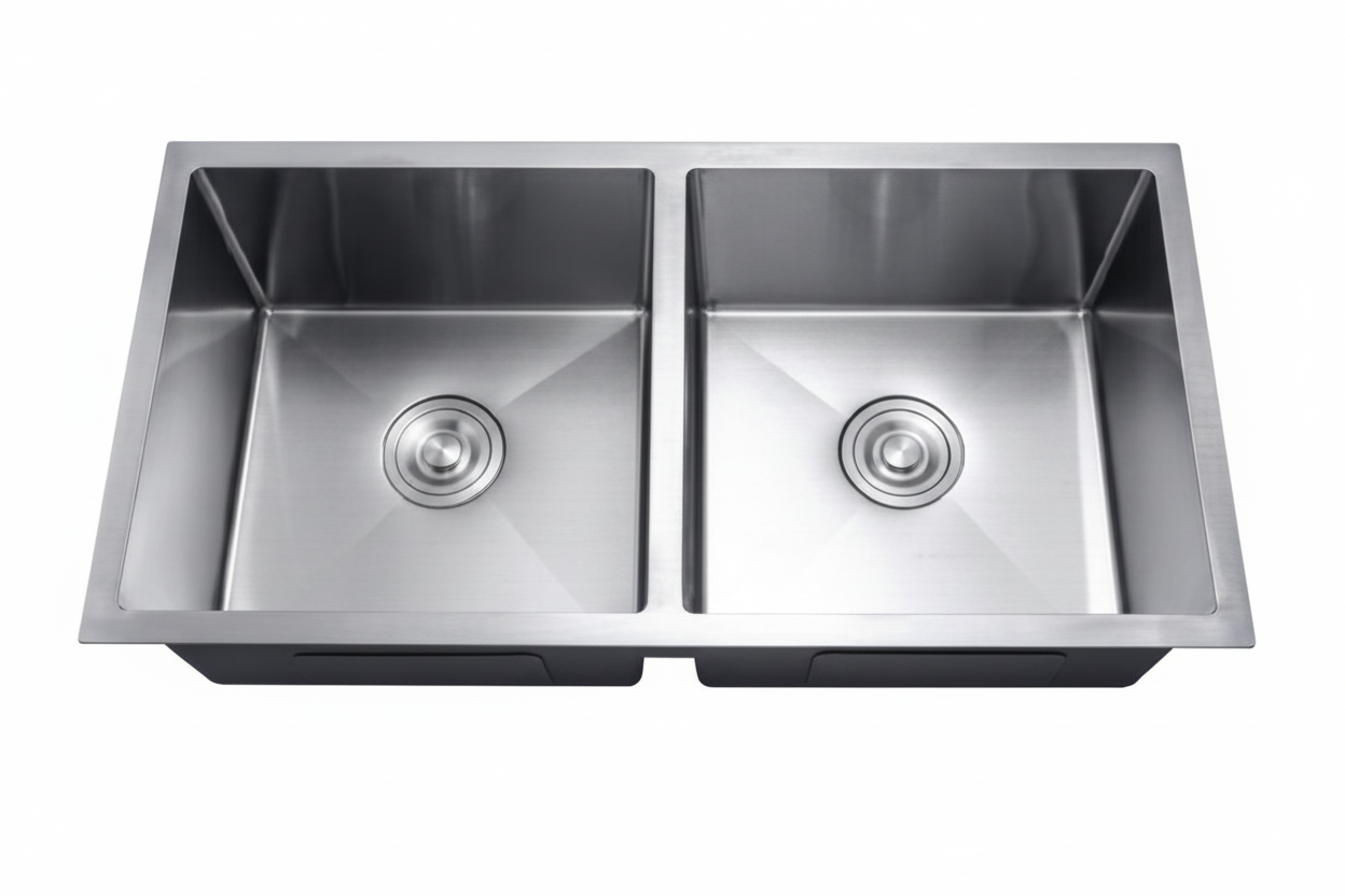 NOVA 890mm Undermount Kitchen Sink - Double Bowl