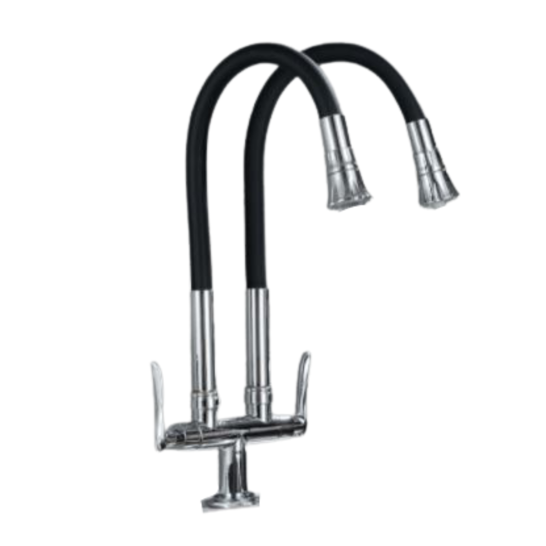 ALFRED VICTORIA Flexible Double Dual-mode Pillar Sink Cold Tap