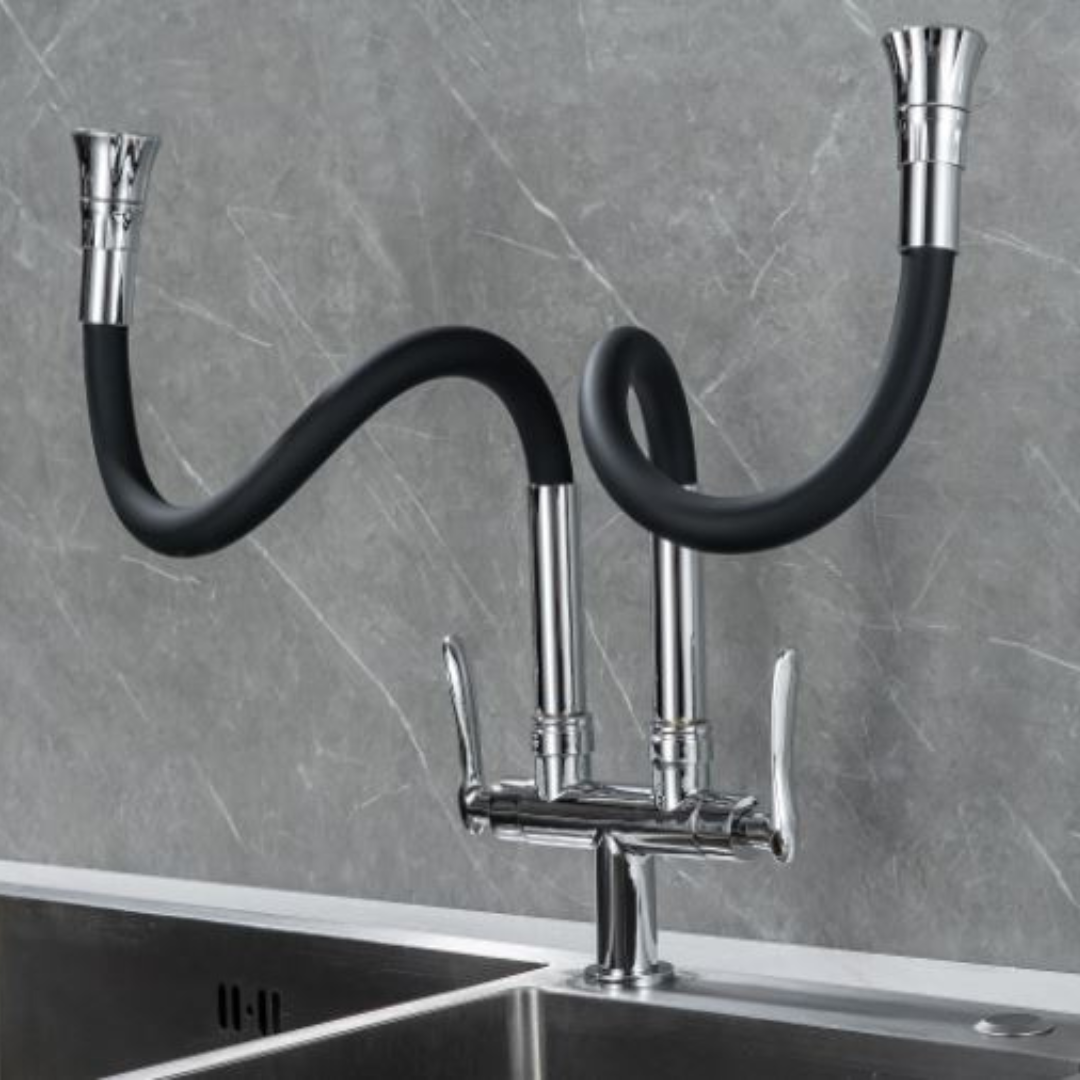 ALFRED VICTORIA Flexible Double Dual-mode Pillar Sink Cold Tap