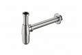 ITRON 1 1/4" Stainless Steel Bottle Trap c/w 300mm Pipe