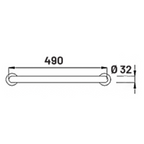 TAPI 49cm Stainless Steel Safety Grab Bar