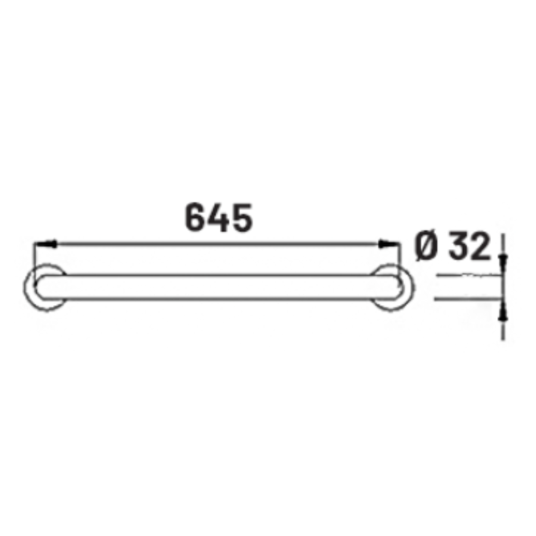 TAPI 64cm Stainless Steel Safety Grab Bar