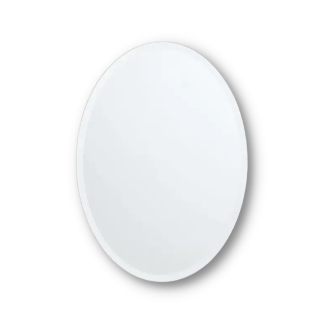4mm Frameless Mirror - Oval Shape