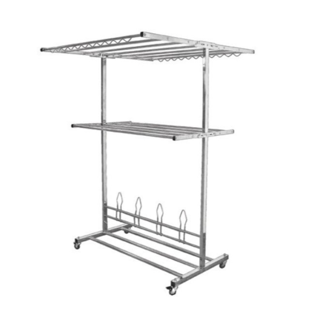 MOCHA 1225mm Stainless Steel Foldable Clothes Hangers