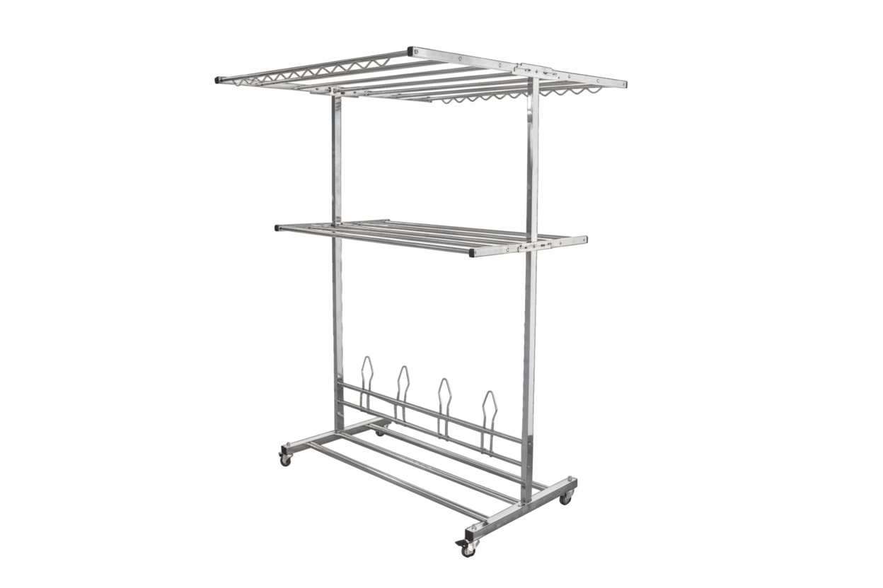MOCHA 1225mm Stainless Steel Foldable Clothes Hangers