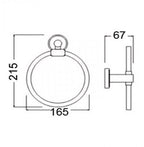 ONIMI Chrome 165mm FinishTowel Ring