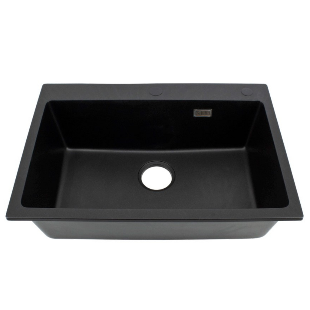 ARTE 680mm Nano Black Quartz Stone Sink - Single Sink