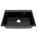 ARTE 680mm Nano Black Quartz Stone Sink - Single Sink