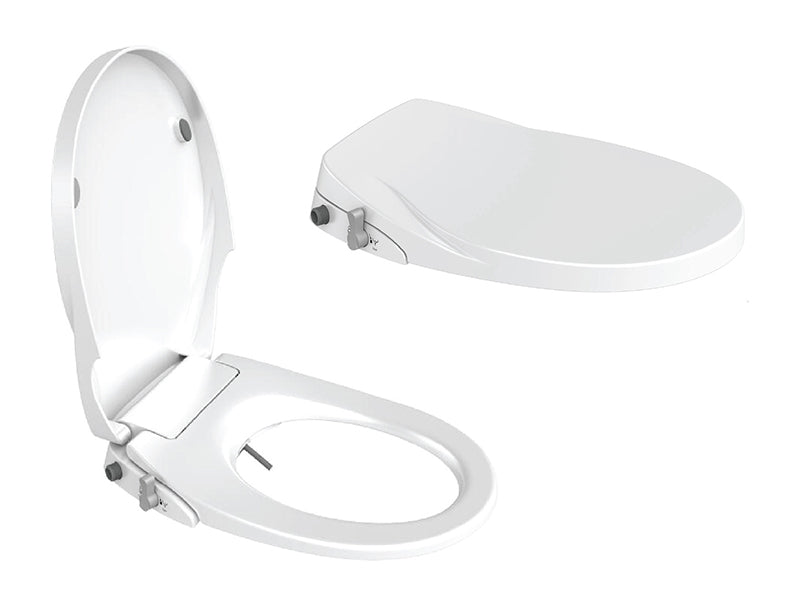 DOCASA White Round Manual Bidet Seat and Cover