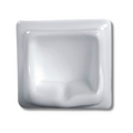 DOCASA White Ceramic Soap Holder