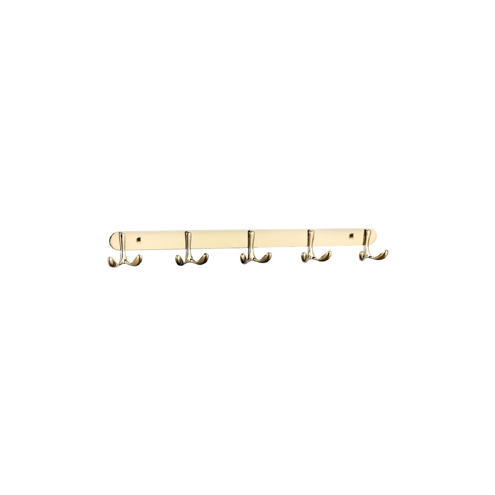 SORENTO 435mm Gold Brass Five Robe Hook Bar