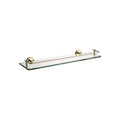 SORENTO 500mm Traditional Gold Chrome & Glass Bathroom Shelf