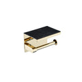 SORENTO Toilet Paper Holder with Cover - Gold Polished Stainless Steel