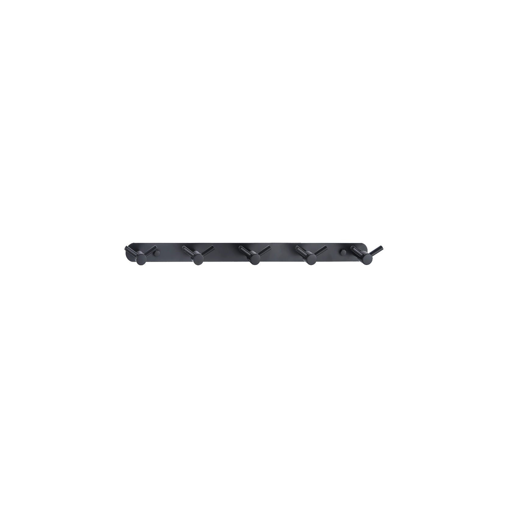 SORENTO Matte Black Five Robe Hook Bar