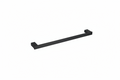 SORENTO 800mm Single Matte Black Towel Rail - Square