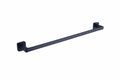 SORENTO 745mm Single Matte Black Towel Rail - Square