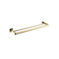 SORENTO 745mm Double Gold Chrome Towel Rail - Square