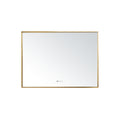 SORENTO 800mm Rectangle Golden Yellow Finish Mirror