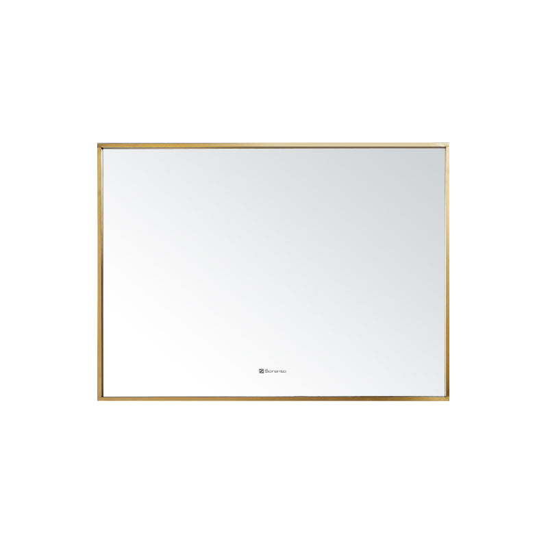 SORENTO 800mm Rectangle Golden Yellow Finish Mirror