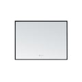 SORENTO 800mm Rectangle Matte Black Finish Mirror