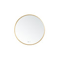 SORENTO 700mm Round Golden Yellow Finish Mirror
