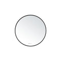 SORENTO 700mm Round Matte Black Finish Mirror