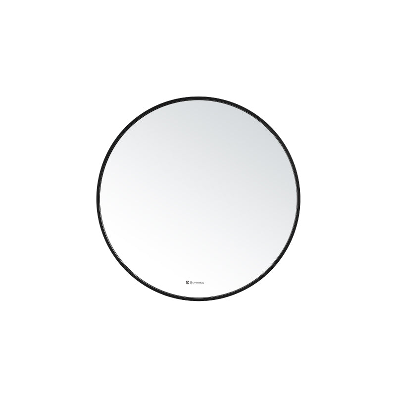 SORENTO 700mm Round Matte Black Finish Mirror