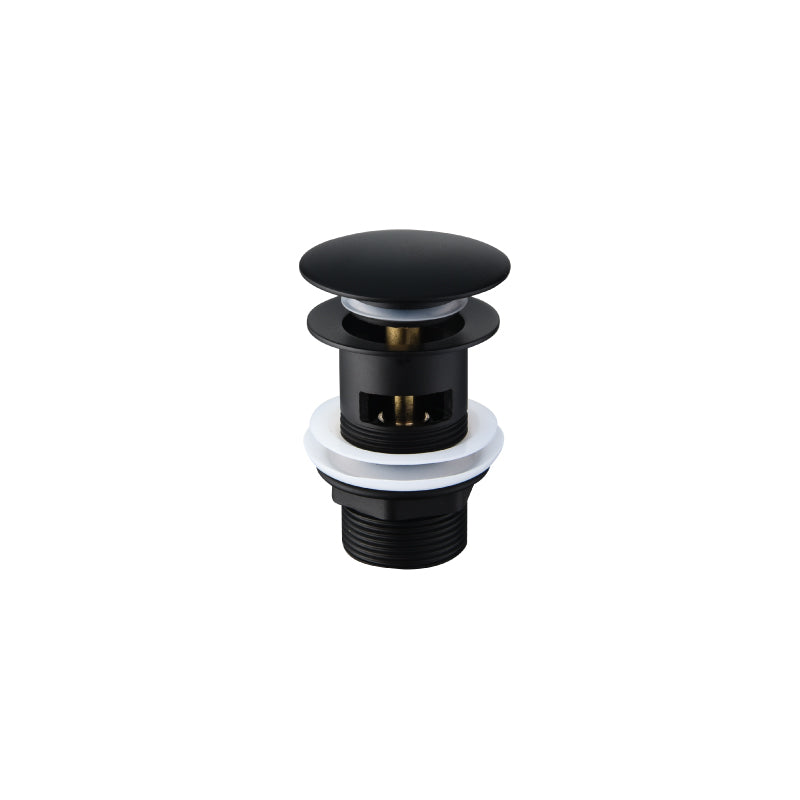 SORENTO 80mm Brass Matte Black Pop Up Waste with Over Flow
