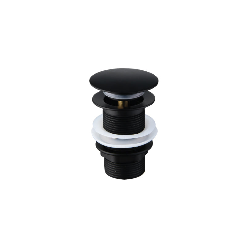 SORENTO 80mm Brass Matte Black Pop Up Waste without Over Flow