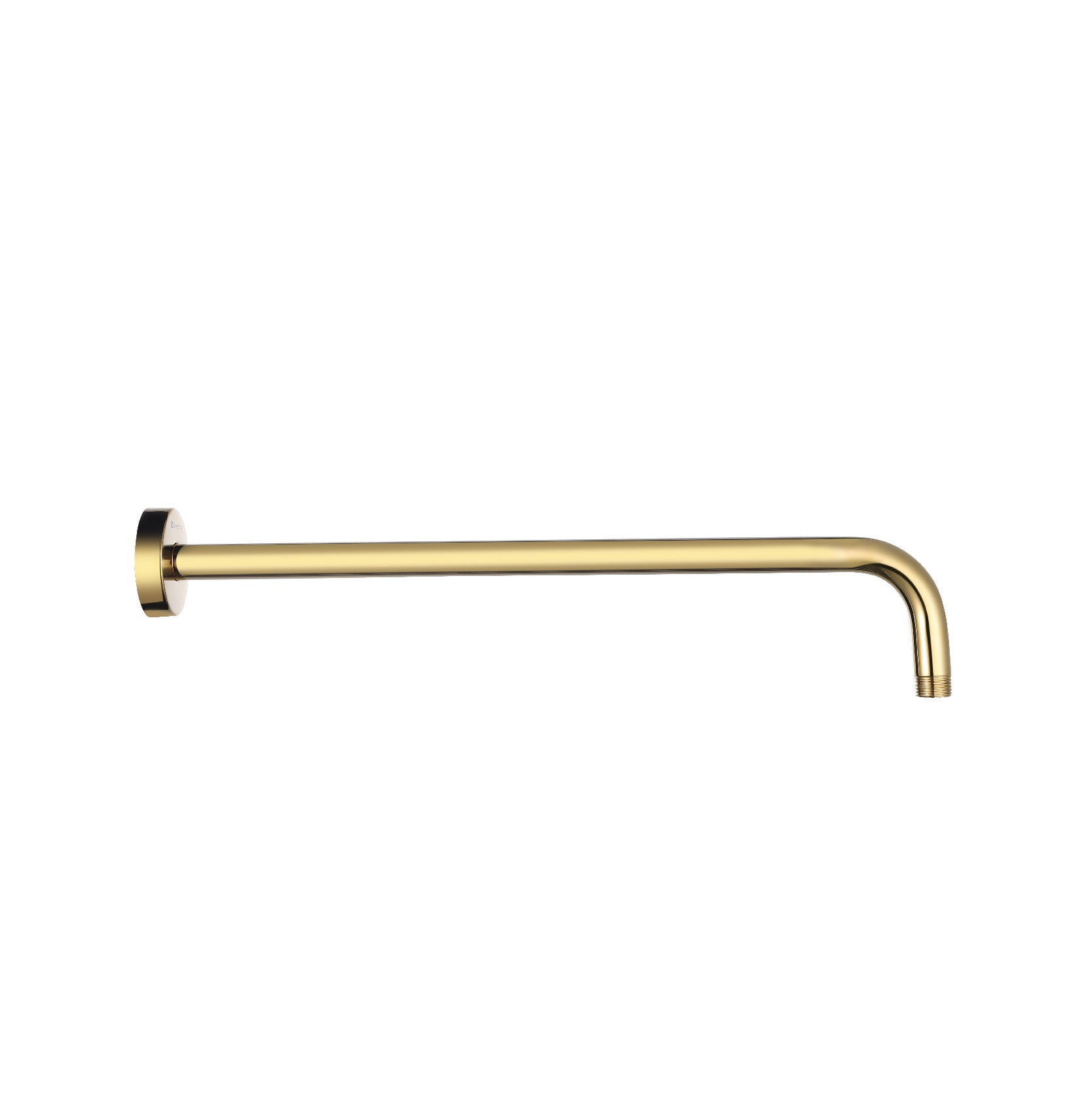 SORENTO 400mm Brushed Brass Round Wall Mounted Shower Arm