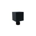 SORENTO Wall Mounted Brass Square Union Concealed Shower Connector - Matte Black