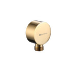 SORENTO Wall Mounted Brass Round Union Concealed Shower Connector - Golden Yellow