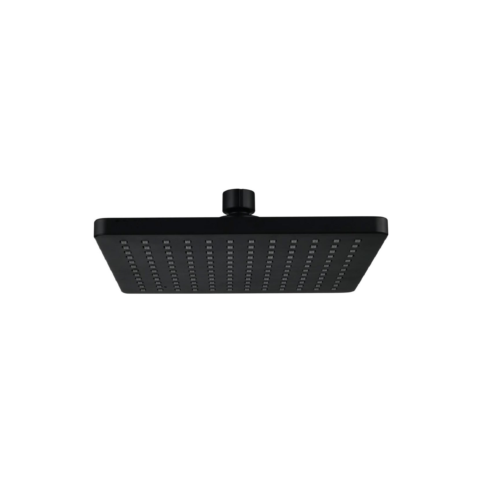 SORENTO 200mm Matte Black Square Fixed ABS Rain Shower Head