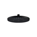 SORENTO 250mm Matte Black Round Fixed ABS Rain Shower Head