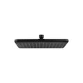 SORENTO 285mm Matte Black Square Fixed ABS Rain Shower Head