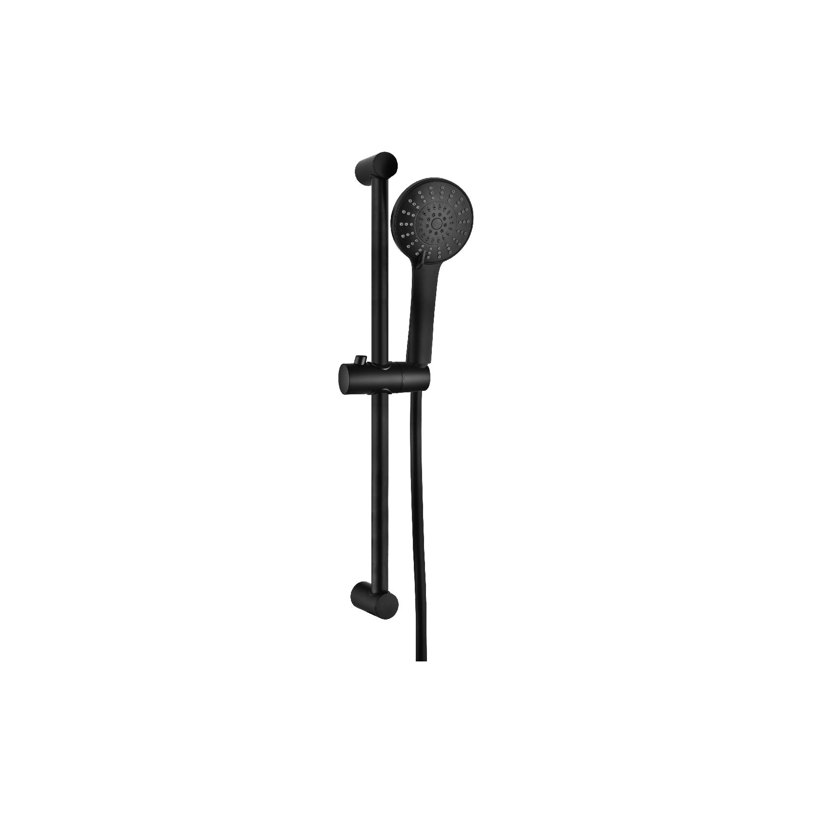 SORENTO Matte Black Sliding Bar c/w 5 Functions ABS Hand Shower & 1.5m Hose & Holder