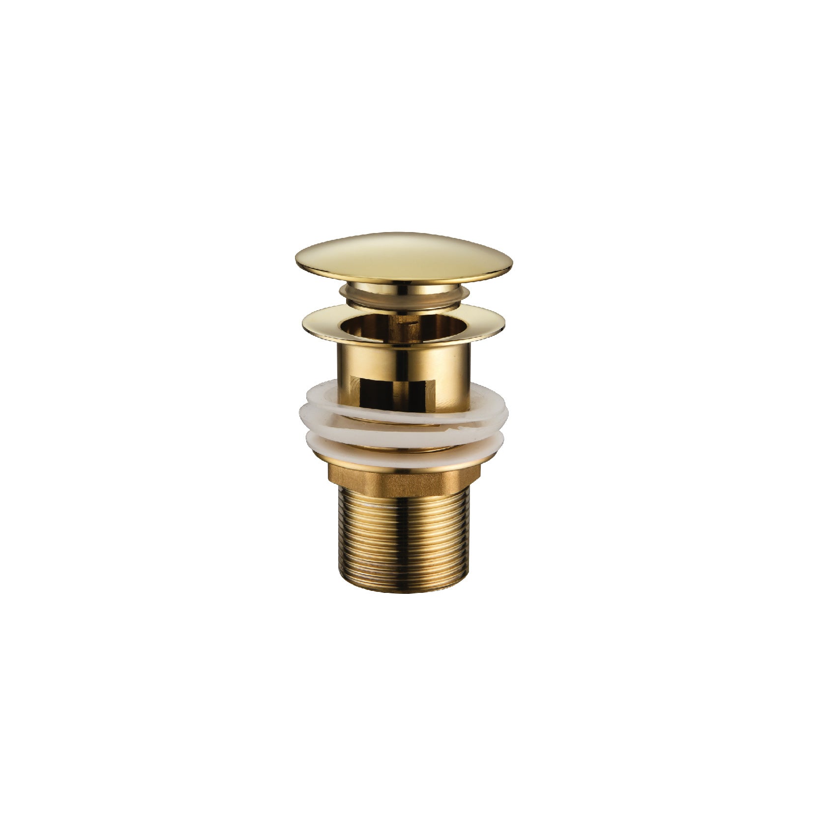 SORENTO 80mm Brass Gold Pop Up Waste with Over Flow