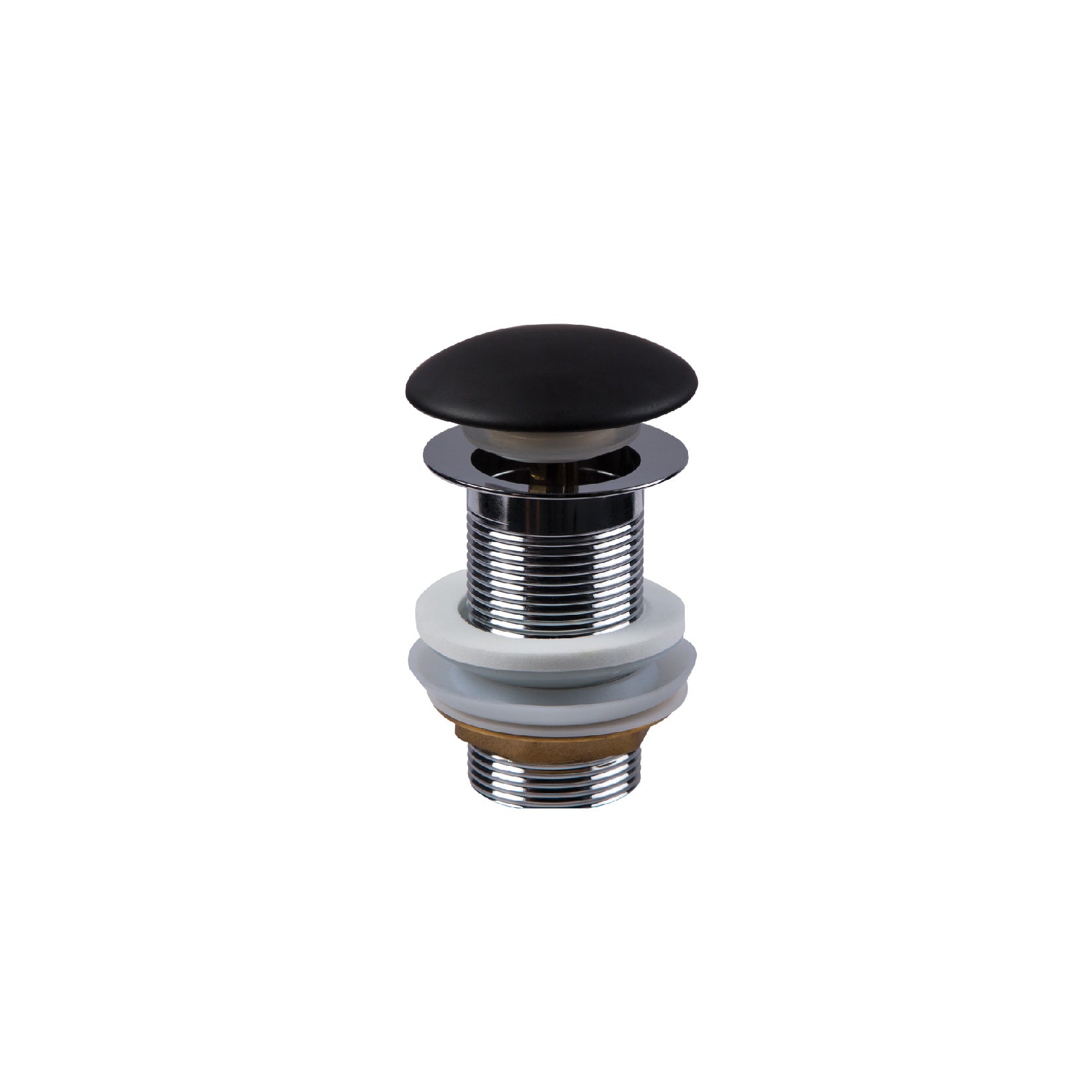 SORENTO 80mm Ceramic Matte Black Pop Up Waste with Over Flow