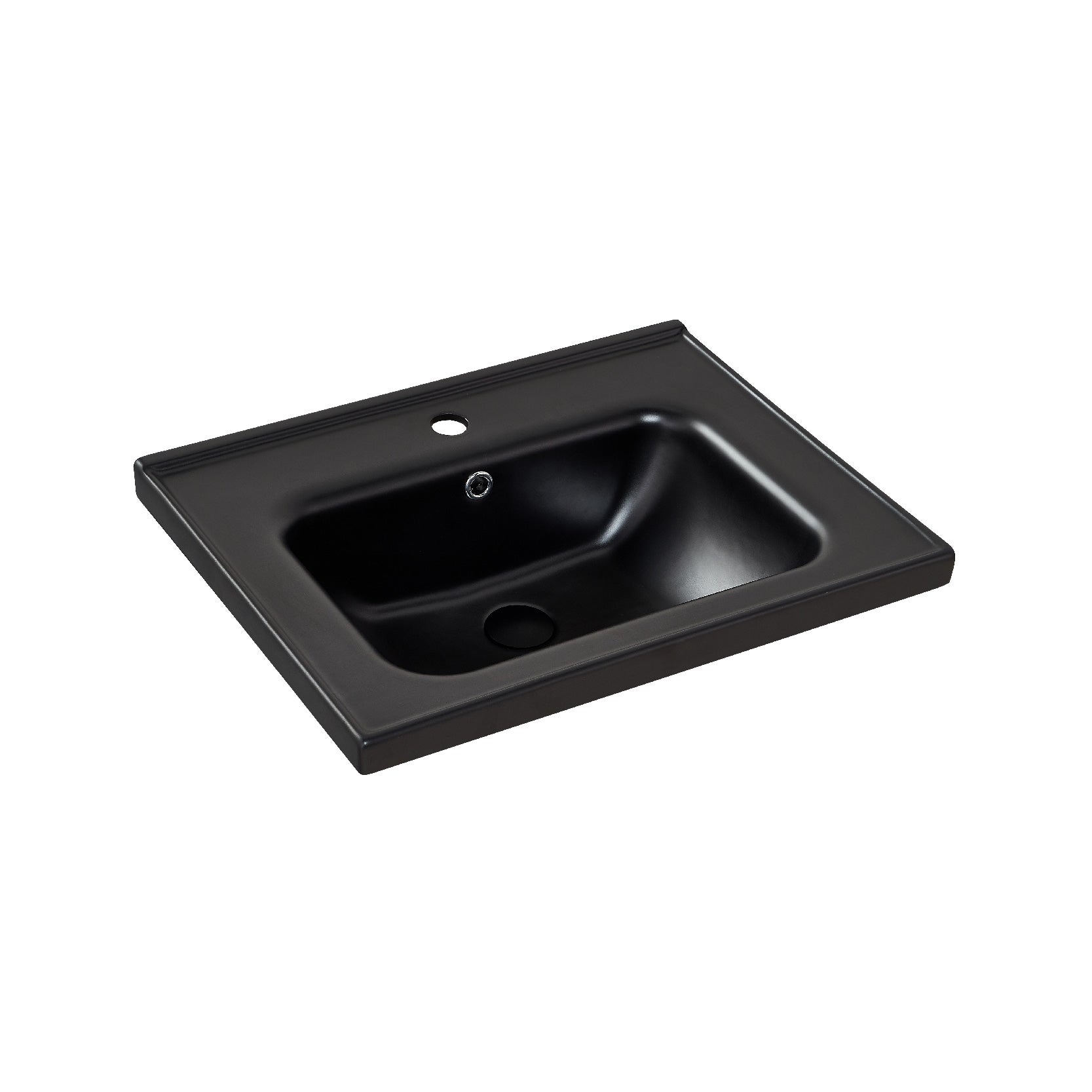 SORENTO 460mm Black Wall Hung Cabinet 1 Soft Closing Drawers Set