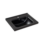 SORENTO 460mm Black Wall Hung Cabinet 1 Soft Closing Drawers Set