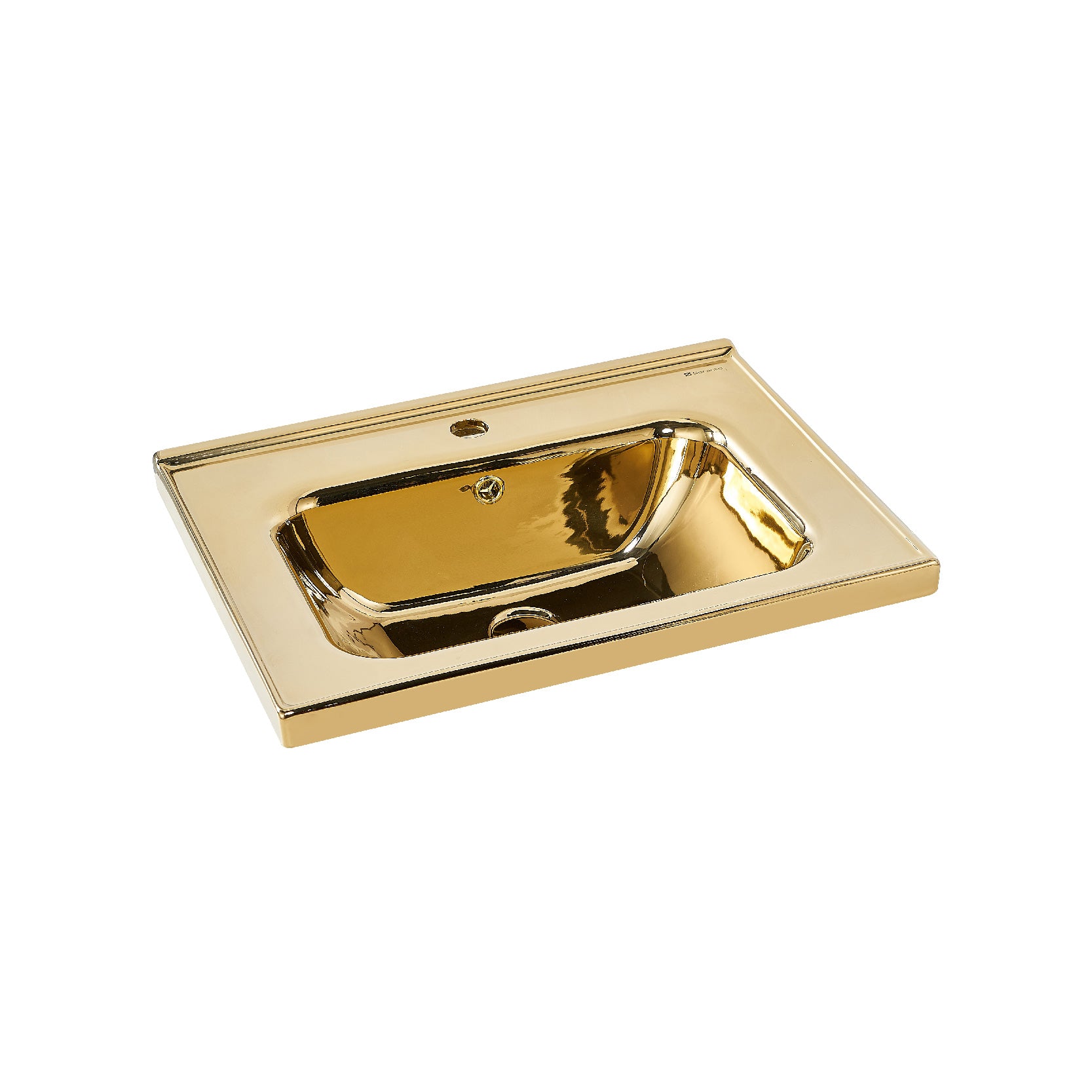 SORENTO 470mm Gold Wall Hung Cabinet 1 Soft Closing Drawers Set