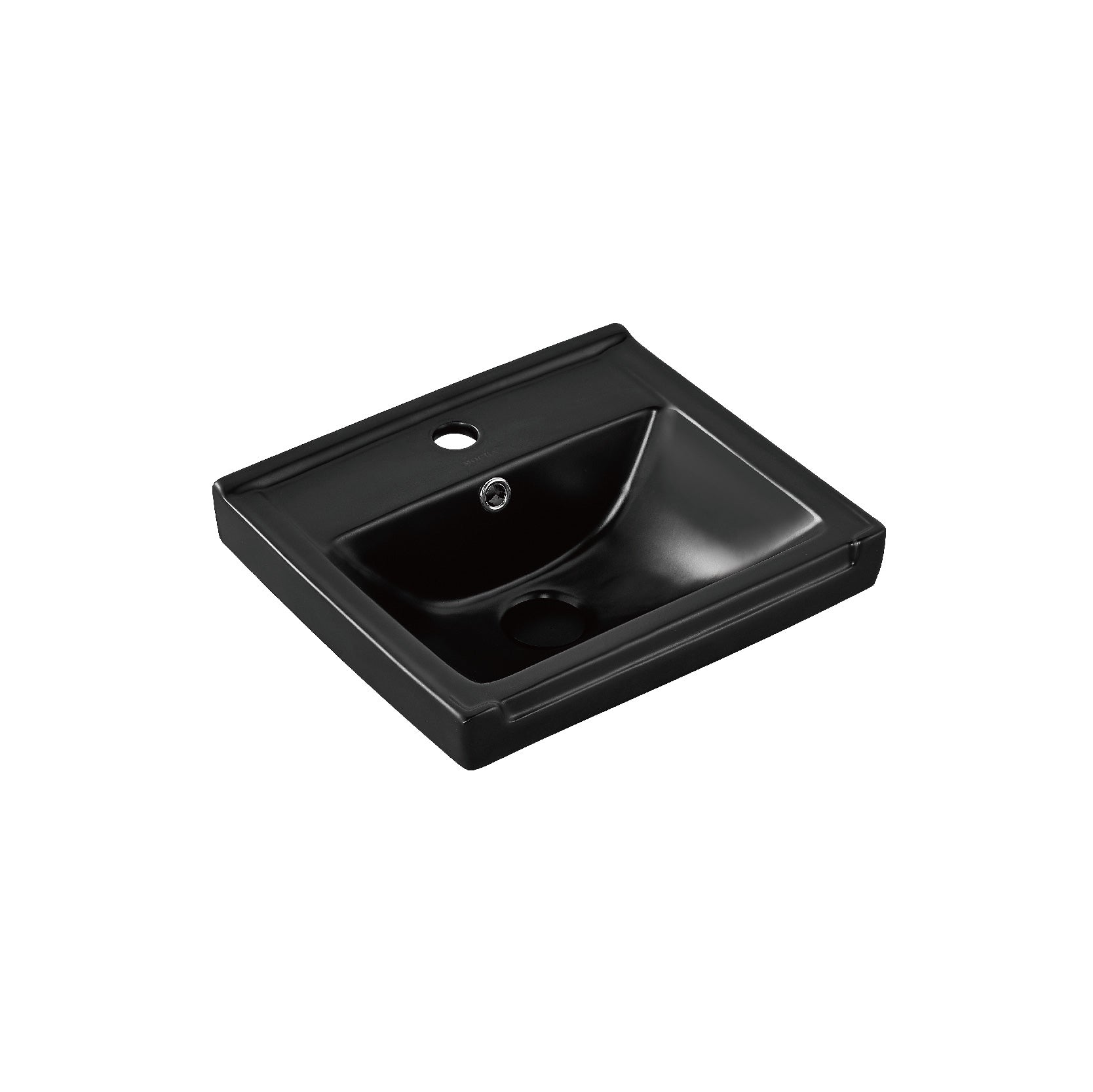 SORENTO 345mm Black Wall Hung Cabinet 1 Soft Closing Drawers Set